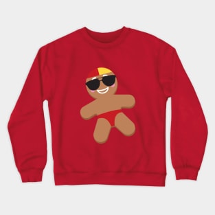 Christmas gingerbread man surf lifesaver Crewneck Sweatshirt